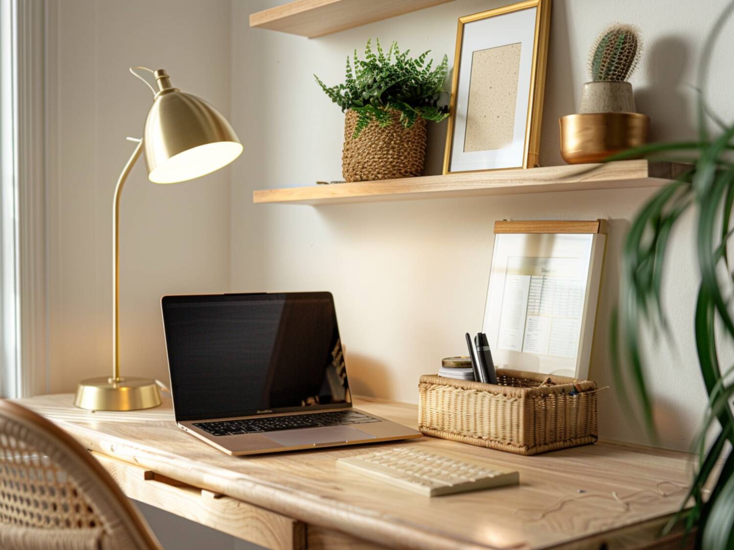 10 inspiracji na biura domowe z dodatkami w stylu skandynawskim