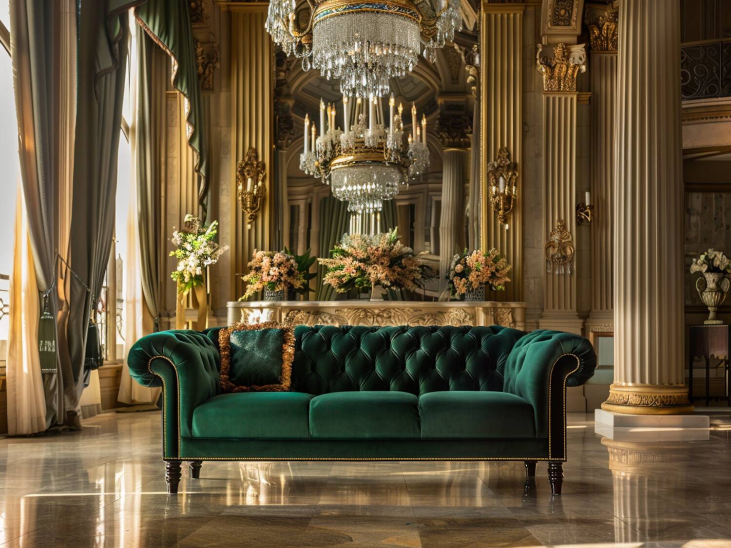 Jak wybrać idealną sofę do wnętrza glamour