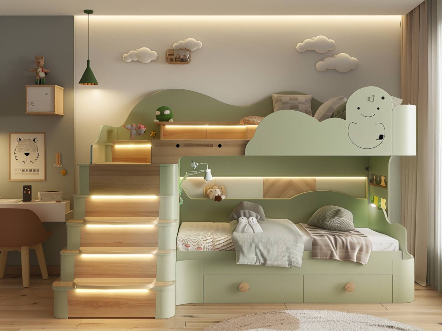 Najlepsze łóżka modułowe do przestrzeni dziecięcych w małych mieszkaniach