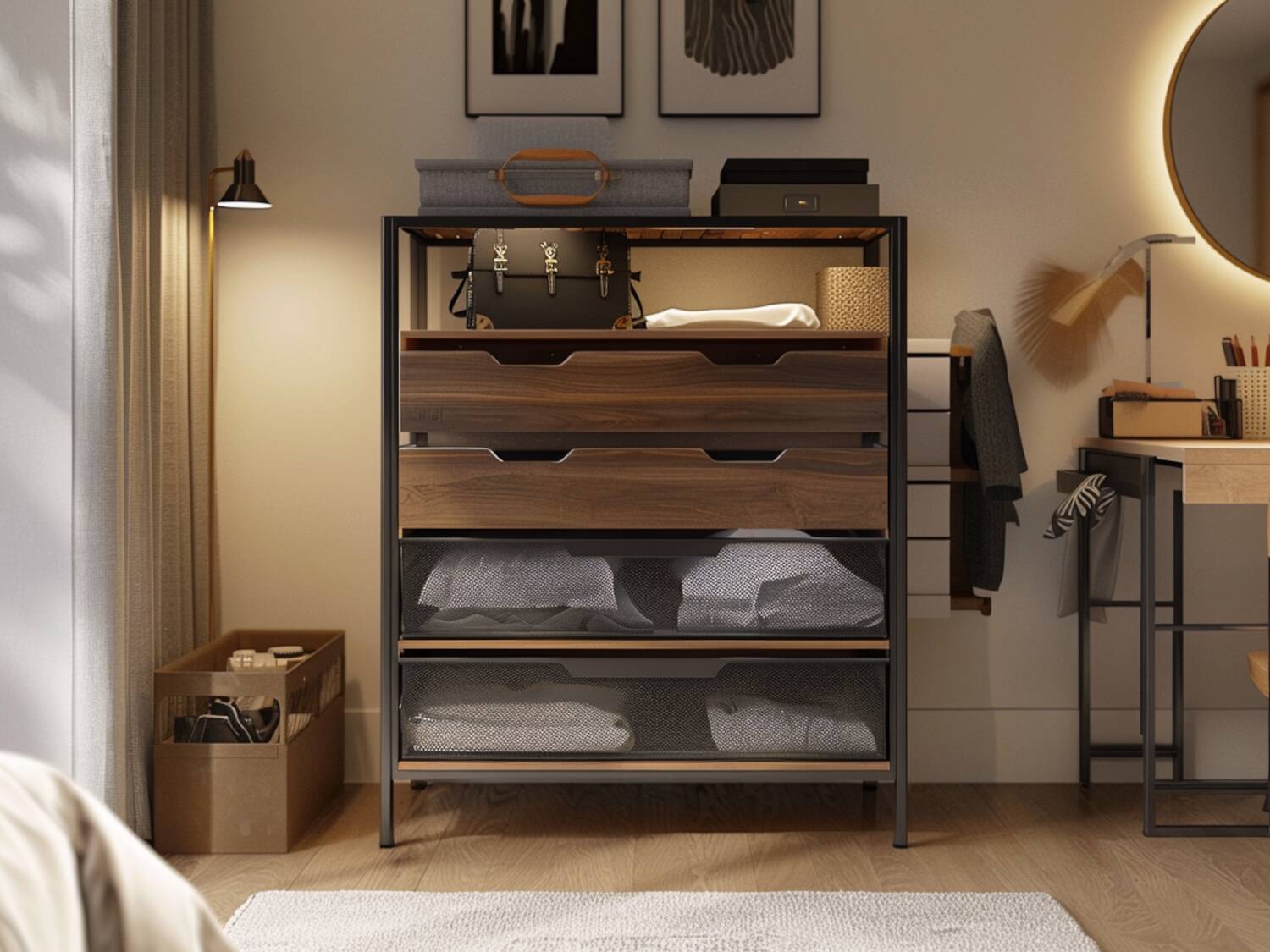 Najlepsze komody modułowe w stylu industrialnym do mieszkań o małej powierzchni