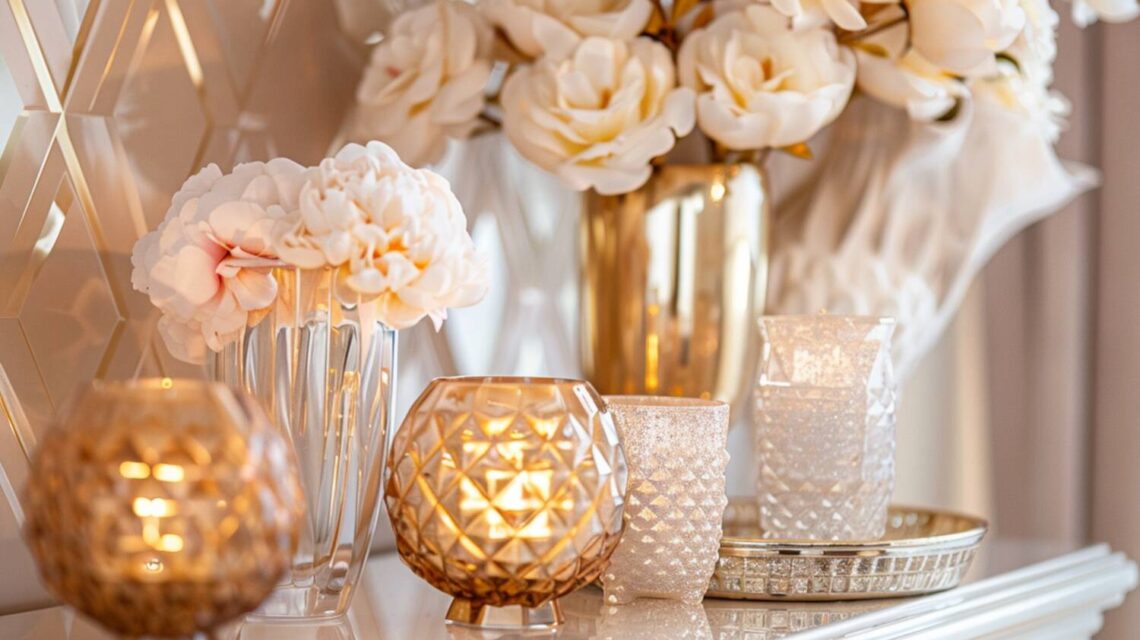 Jakie dodatki dekoracyjne najlepiej pasują do wnętrz w stylu glamour