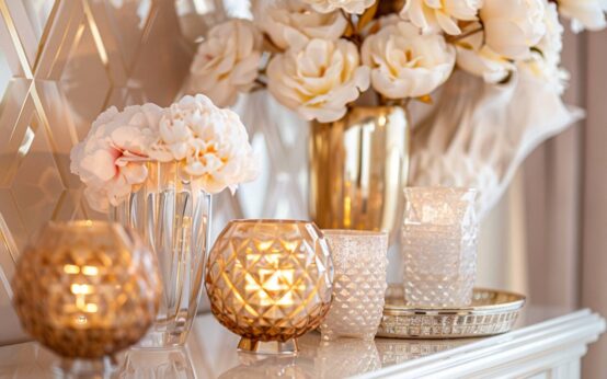 Jakie dodatki dekoracyjne najlepiej pasują do wnętrz w stylu glamour