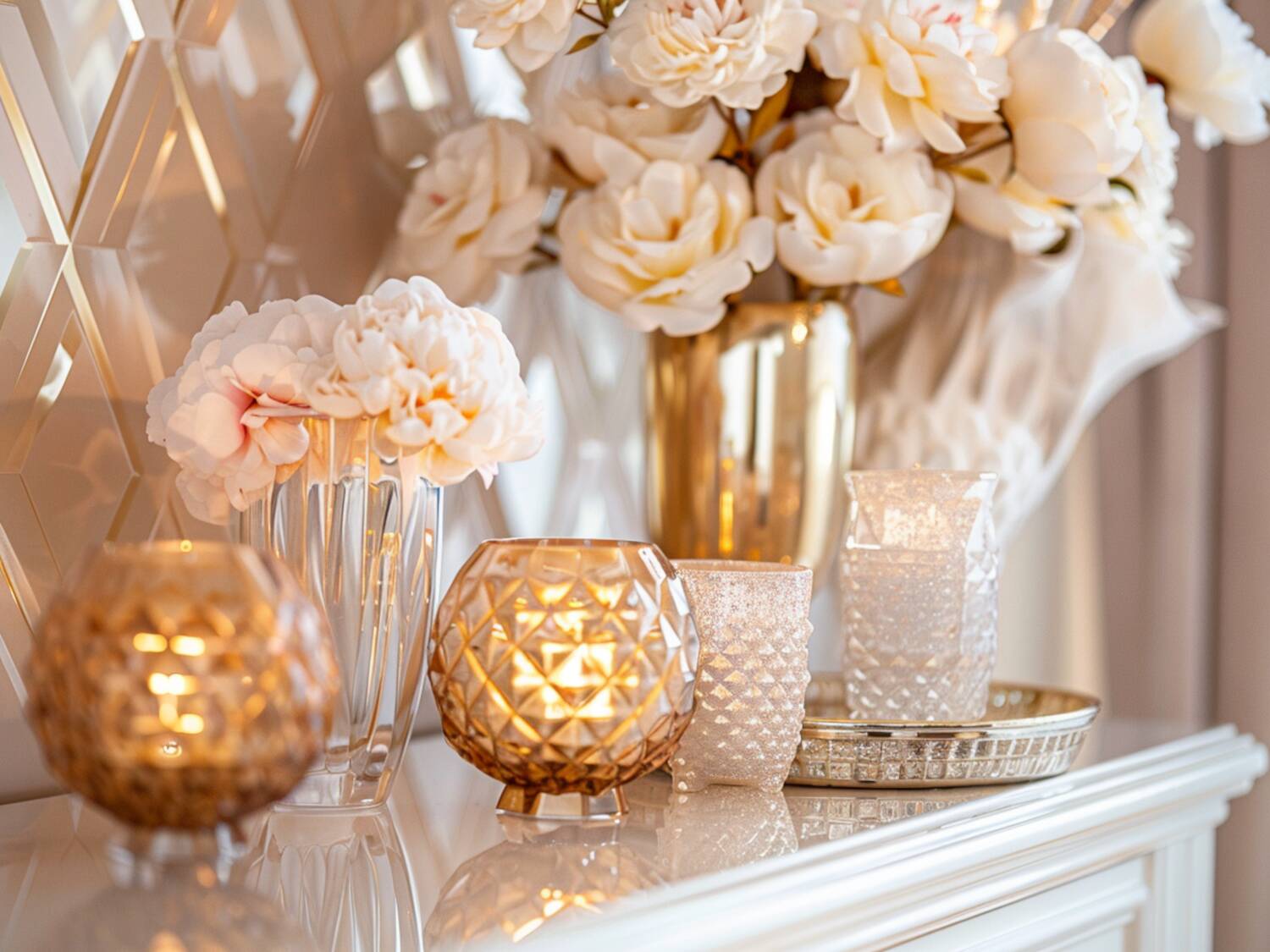 Jakie dodatki dekoracyjne najlepiej pasują do wnętrz w stylu glamour