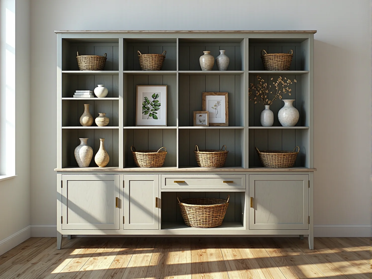 Proces lakierowania starej komody w celu jej odnowienia