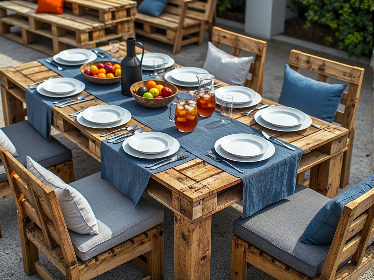 Leżak ogrodowy z palet idealny do relaksu na świeżym powietrzu