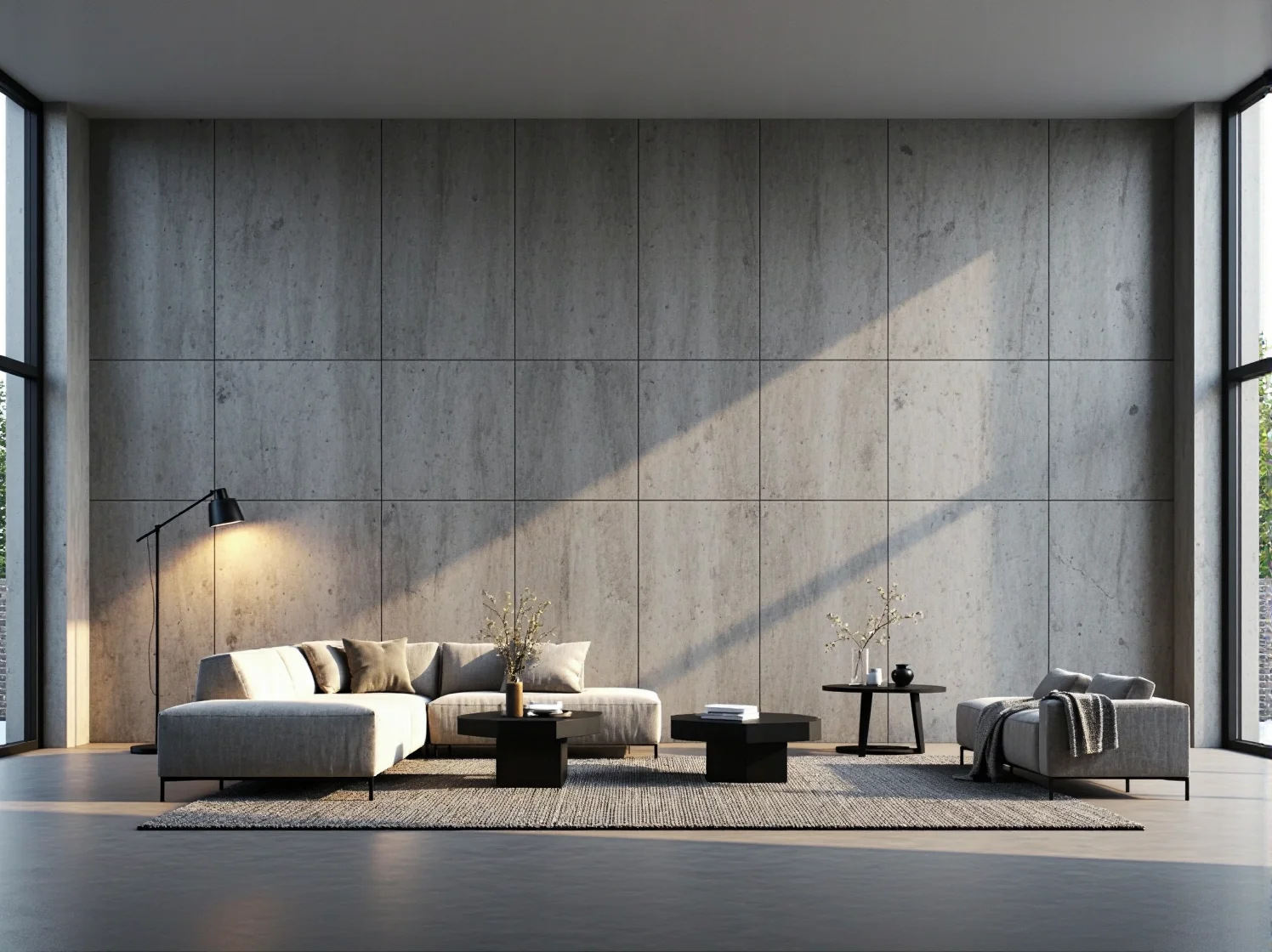 Nowoczesna czarna lampa podłogowa z regulowanym kloszem metalowym