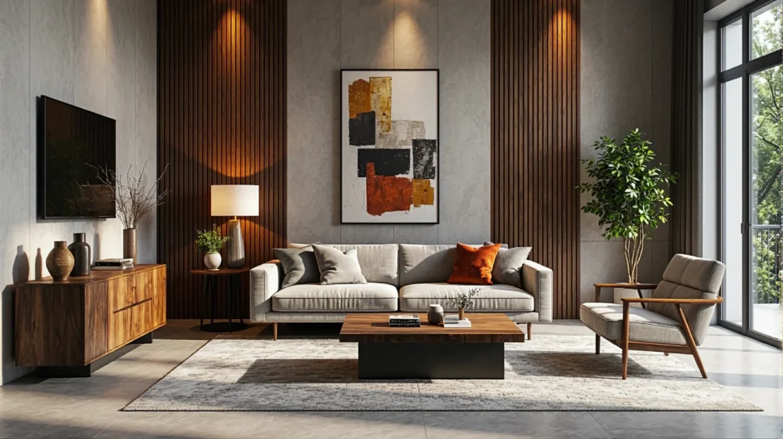 Elegancka komoda orzechowa w stylu Art Deco z drzwiczkami