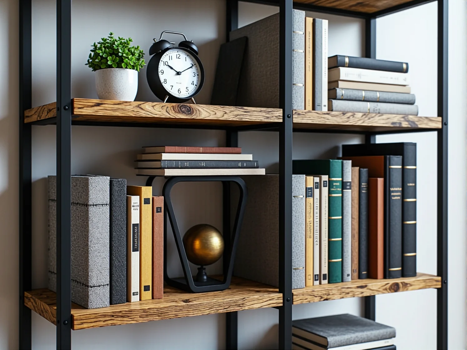 Ranking regałów industrialnych: stylowe połączenie drewna i metalu do salonu loft