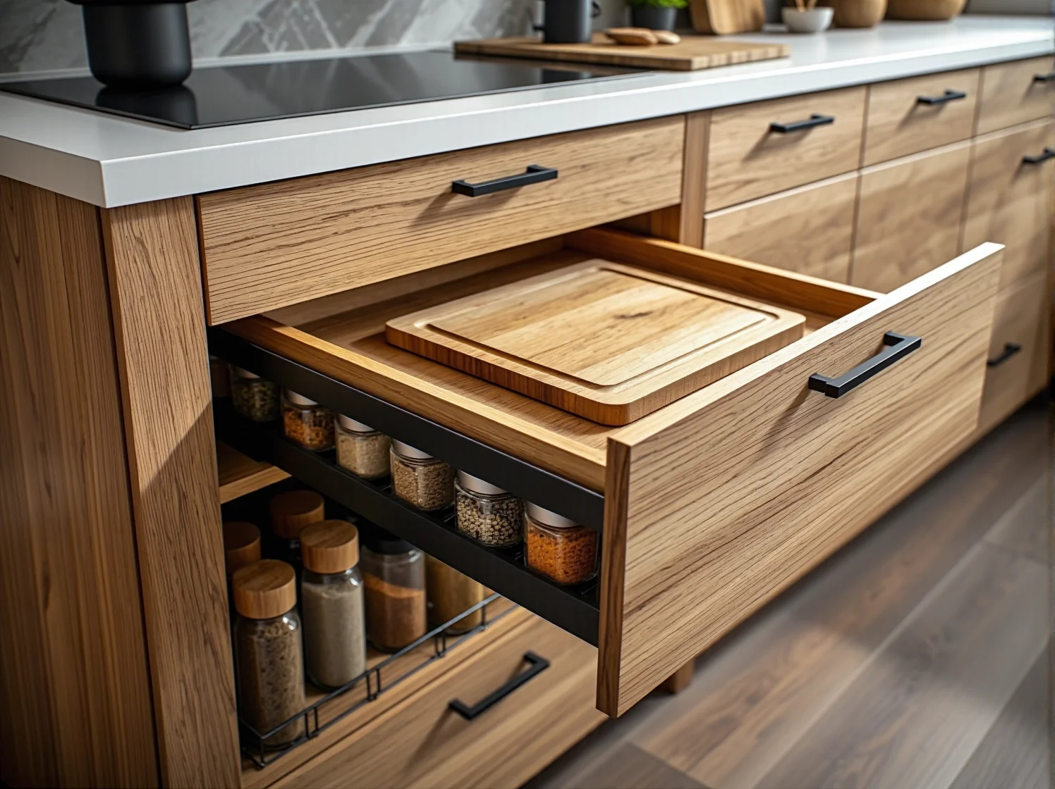 Pojemna szafa wnękowa na wymiar, idealnie dopasowana do skosu na poddaszu.